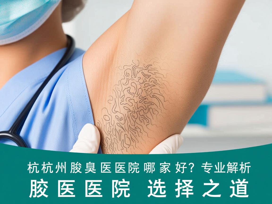 杭州腋臭医院哪家好？专业解析杭州腋臭医院的选择之道