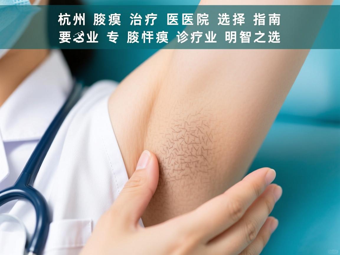 杭州腋臭治疗医院选择指南,专业腋臭诊疗的明智之选 杭州腋臭治疗医院选择指南,专业腋臭诊疗的明智之选
