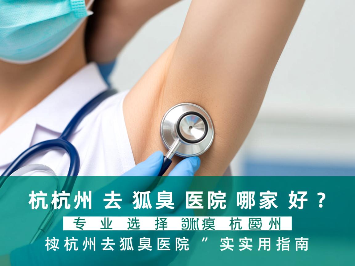 杭州去狐臭医院哪家好？专业选择杭州去狐臭医院的实用指南