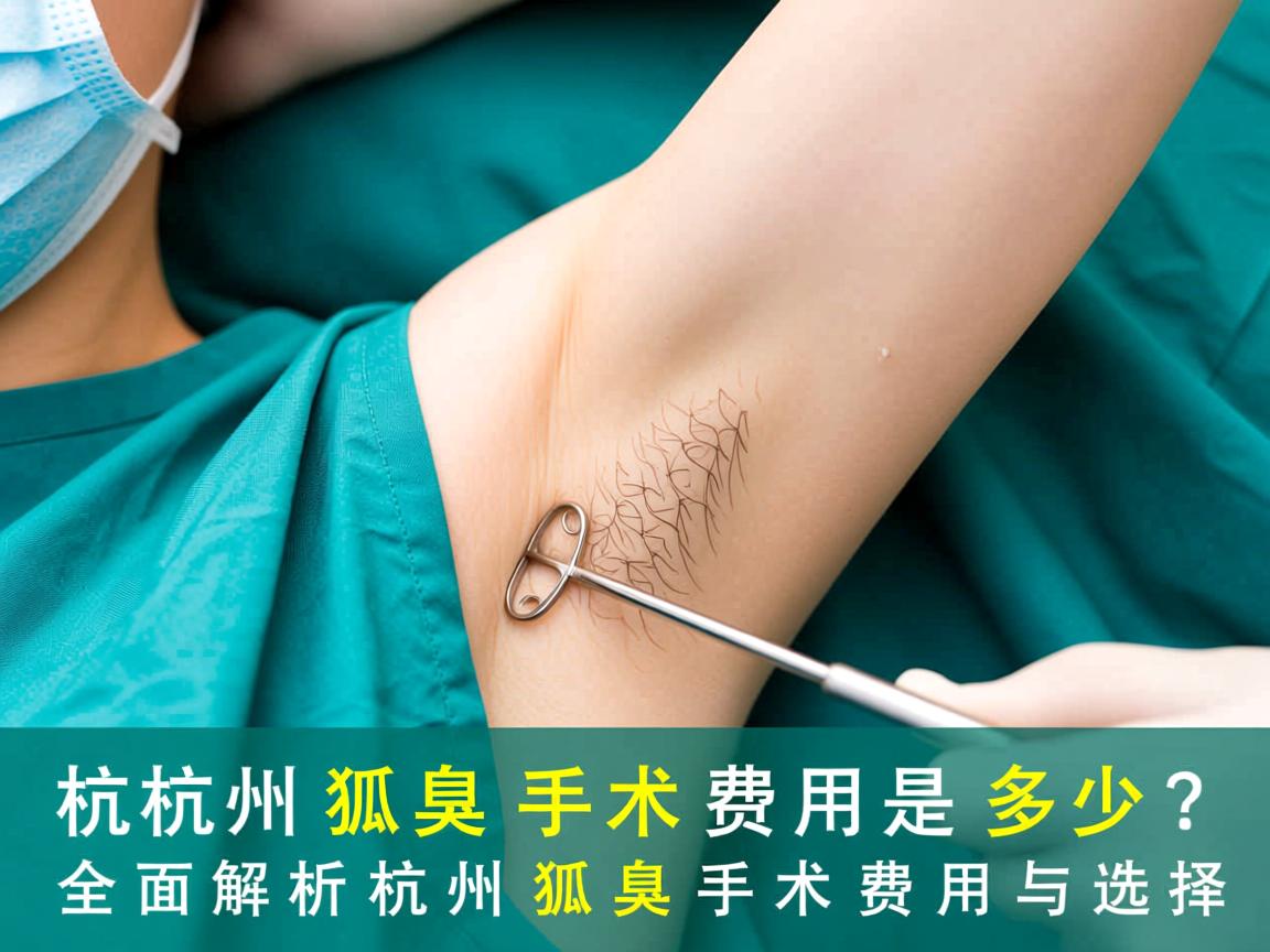 杭州狐臭手术费用是多少？全面解析杭州狐臭手术费用与选择