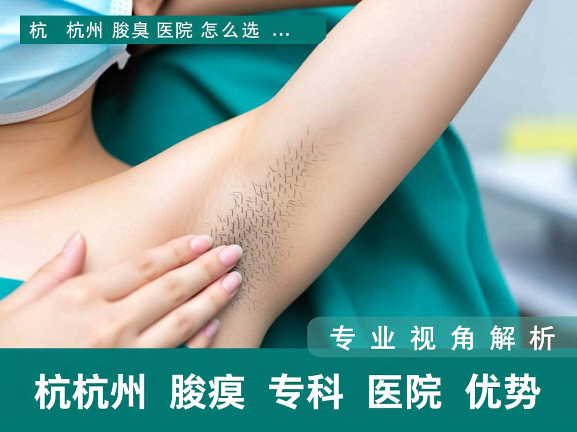 杭州腋臭医院怎么选，专业视角解析杭州腋臭专科医院优势