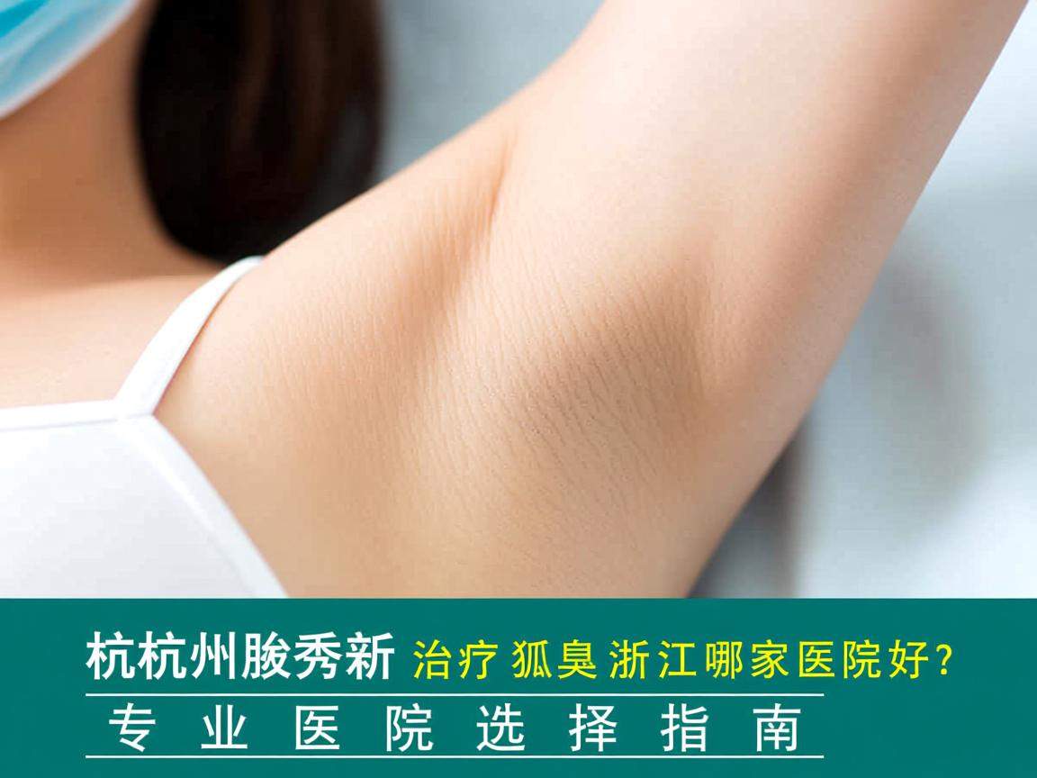 杭州腋秀解析，治疗狐臭浙江哪家医院好？专业医院选择指南