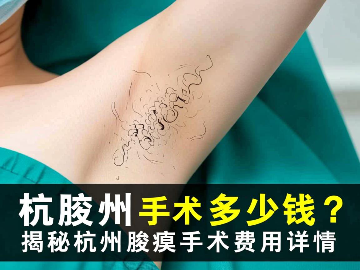 杭州腋臭手术多少钱？揭秘杭州腋臭手术费用详情