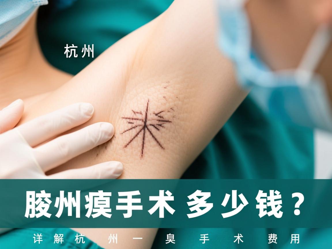 杭州腋臭手术多少钱？详解杭州腋臭手术费用