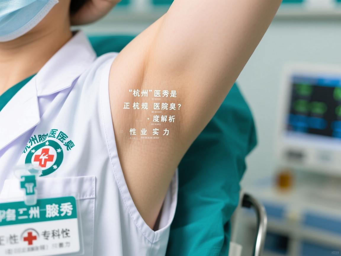杭州腋秀医院是正规医院吗？深度解析杭州腋秀腋臭专科的正规性与专业实力