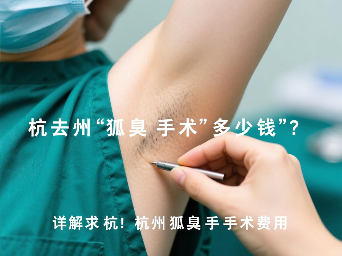 杭州去狐臭手术多少钱?详解杭州狐臭手术费用 杭州去狐臭手术多少钱?详解杭州狐臭手术费用