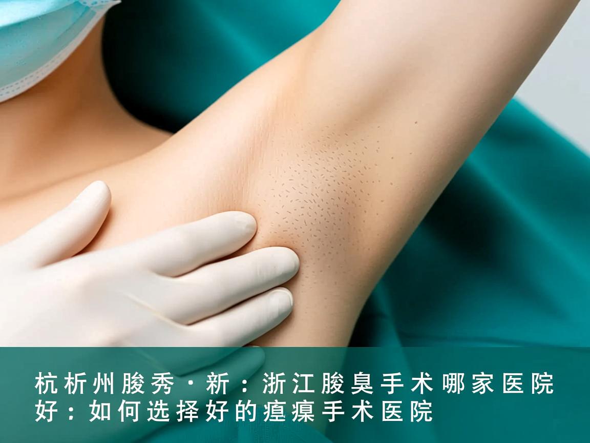 杭州腋秀解析，浙江腋臭手术哪家医院好，如何选择好的腋臭手术医院