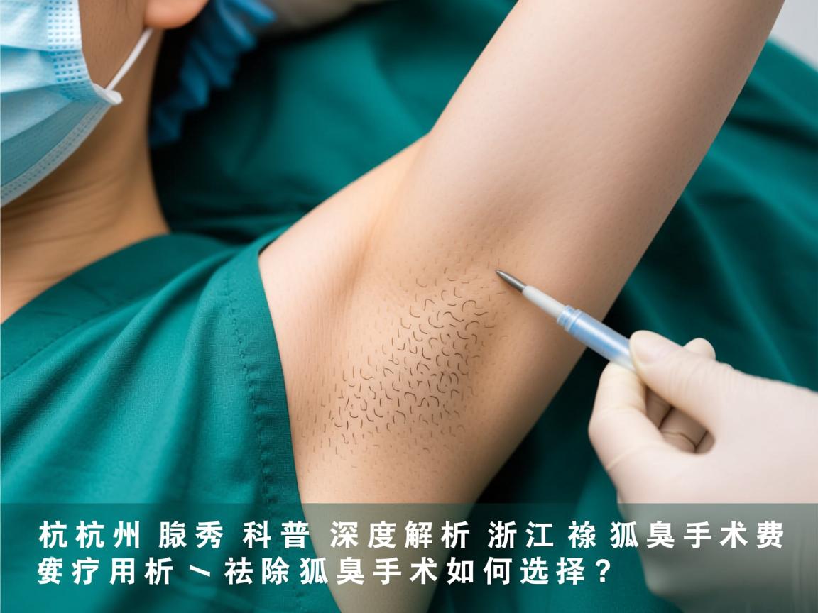 杭州腋秀科普，深度解析浙江祛除狐臭手术费用，祛除狐臭手术如何选择？