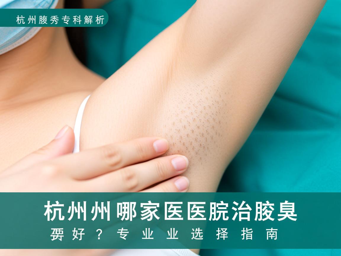 杭州腋秀专科解析，杭州哪家医院治腋臭好？专业选择指南