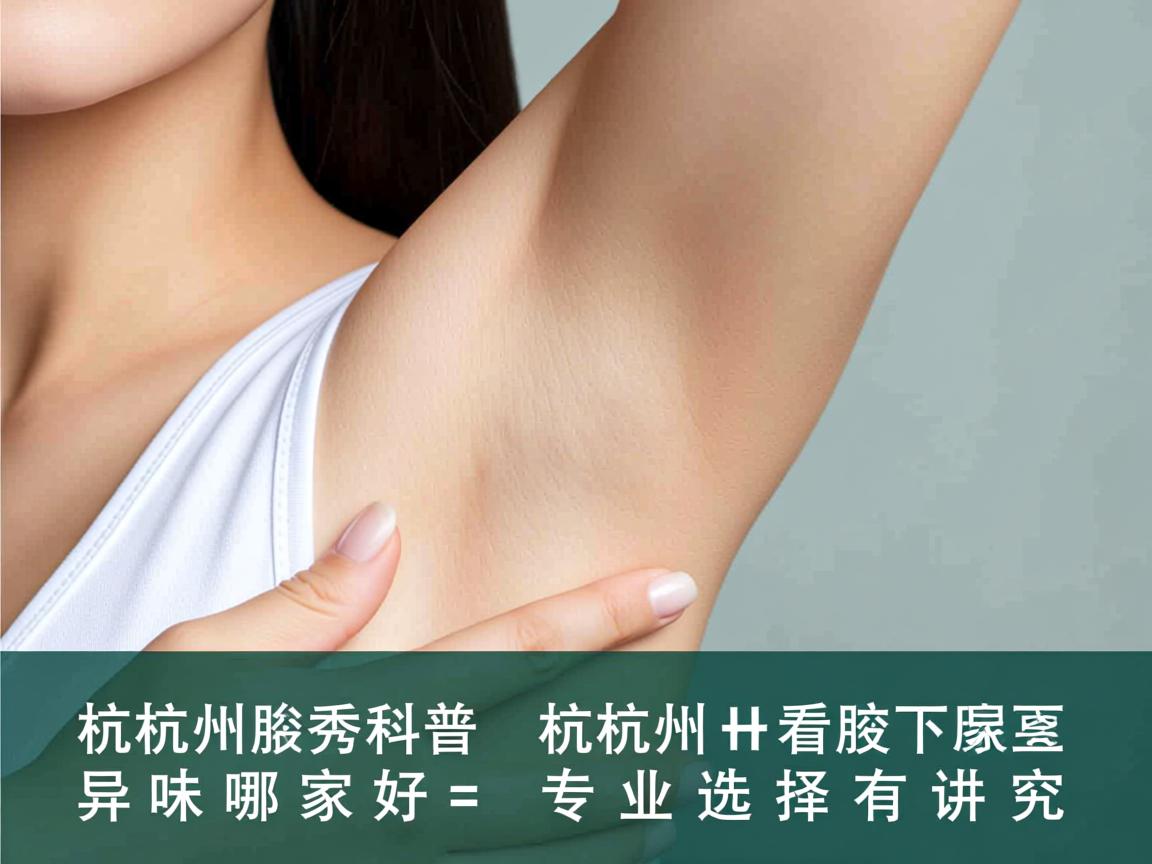 杭州腋秀科普，杭州看腋下异味哪家好，专业选择有讲究