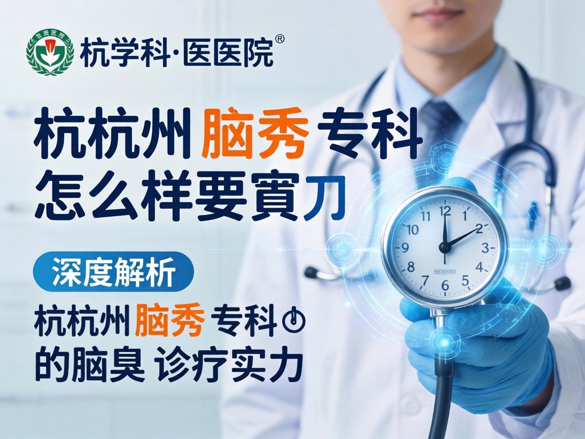杭州腋秀专科医院怎么样？深度解析杭州腋秀专科的腋臭诊疗实力