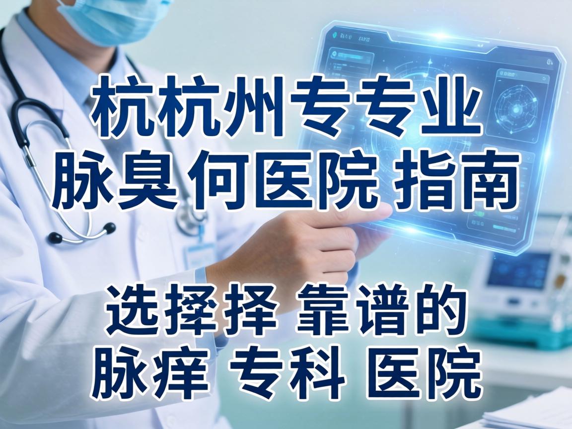 杭州专业腋臭医院指南，如何选择靠谱的腋臭专科医院