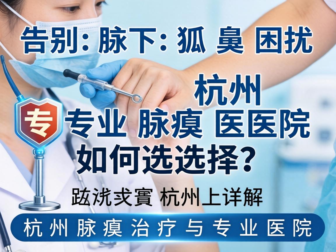 告别腋下狐臭困扰,杭州专业腋臭医院如何选择?详解杭州腋臭治疗与专业医院 告别腋下狐臭困扰,杭州专业腋臭医院如何选择?详解杭州腋臭治疗与专业医院