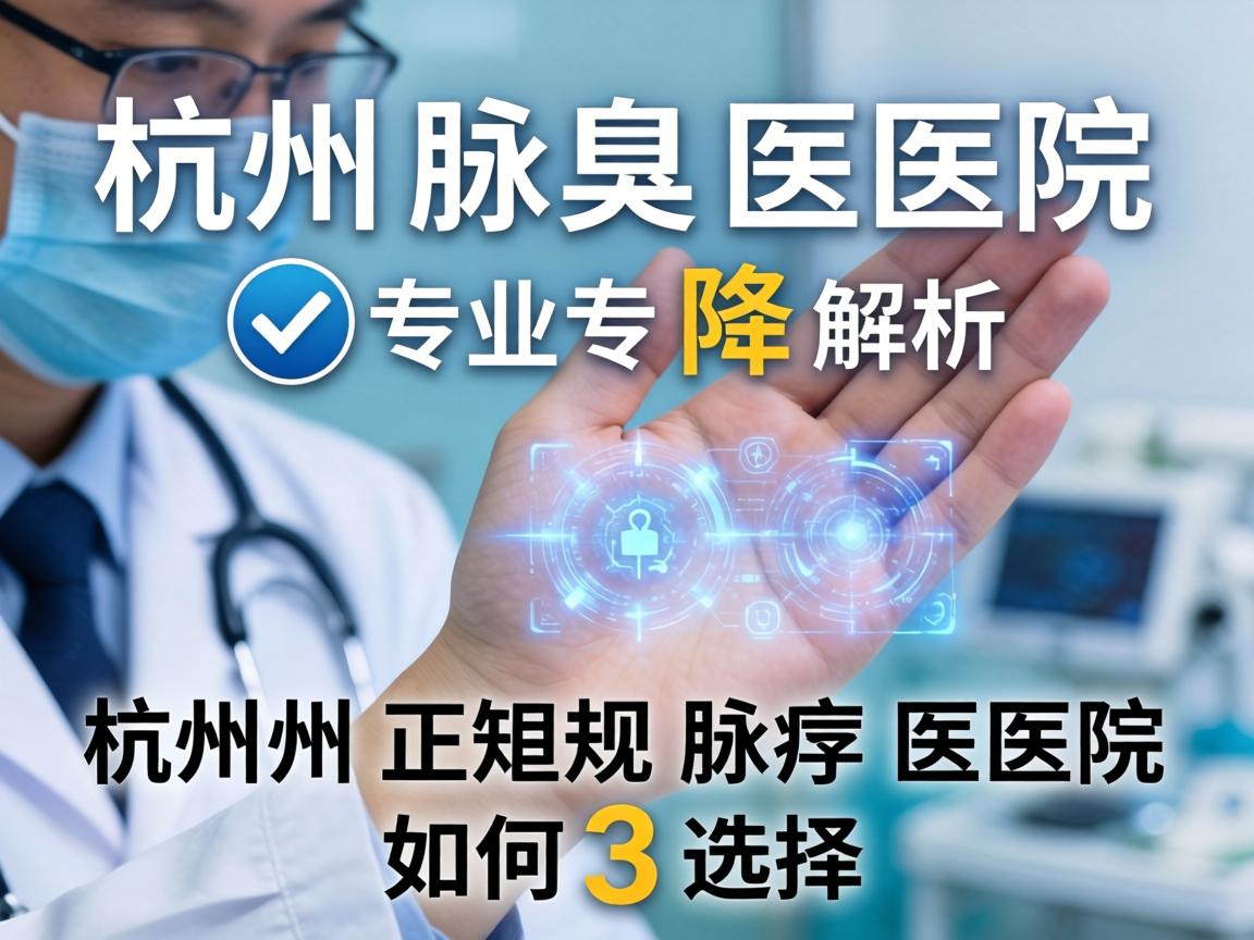 杭州腋臭医院专业解析，杭州正规腋臭医院如何选择