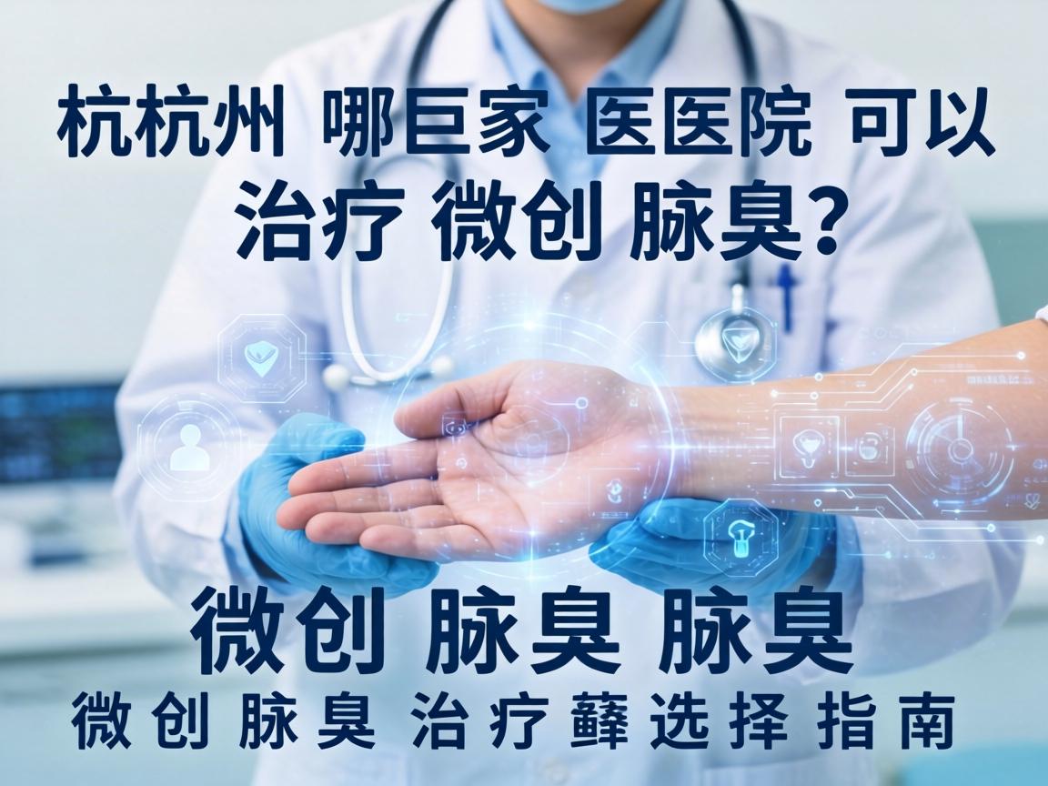 杭州哪家医院可以治疗微创腋臭?微创腋臭治疗选择指南 杭州哪家医院可以治疗微创腋臭?微创腋臭治疗选择指南