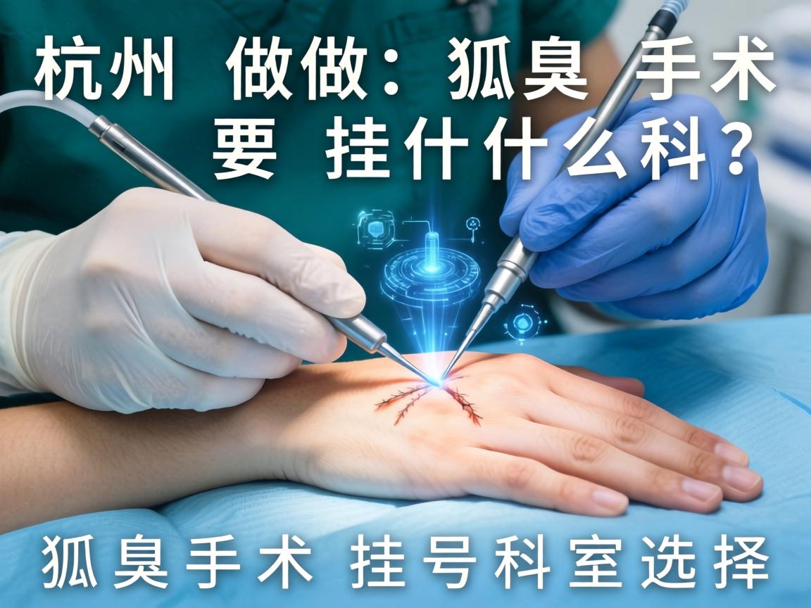杭州做狐臭手术要挂什么科？详解狐臭手术挂号科室选择