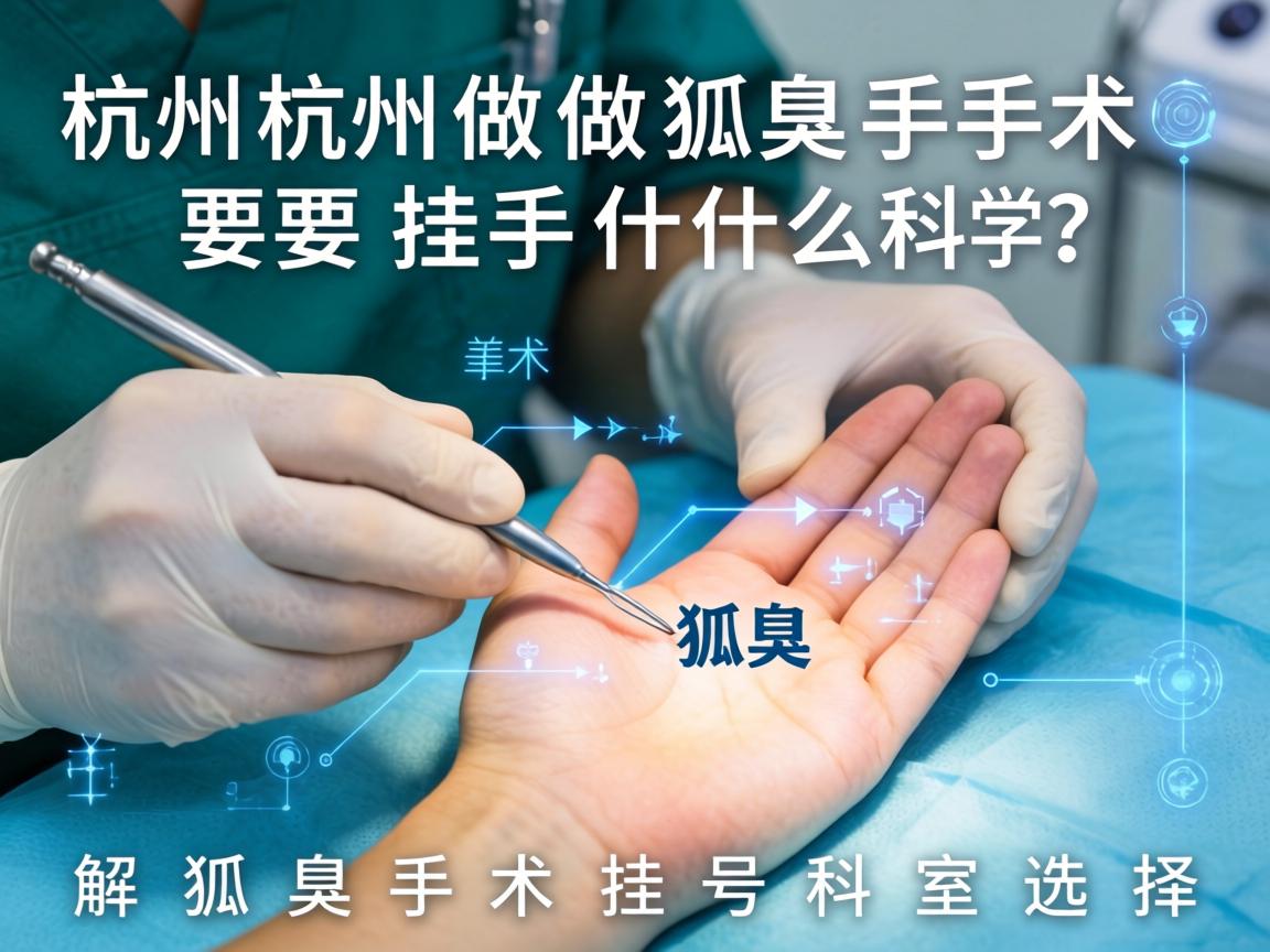 杭州做狐臭手术要挂什么科？详解狐臭手术挂号科室选择