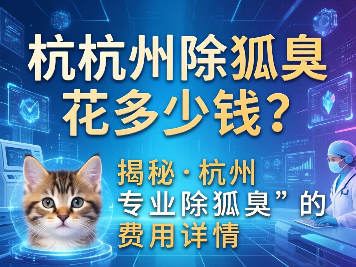 杭州除狐臭花多少钱？揭秘杭州专业除狐臭的费用详情
