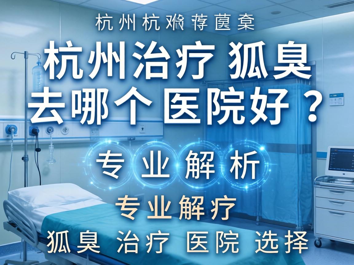 杭州治疗狐臭去哪个医院好？专业解析狐臭治疗医院选择