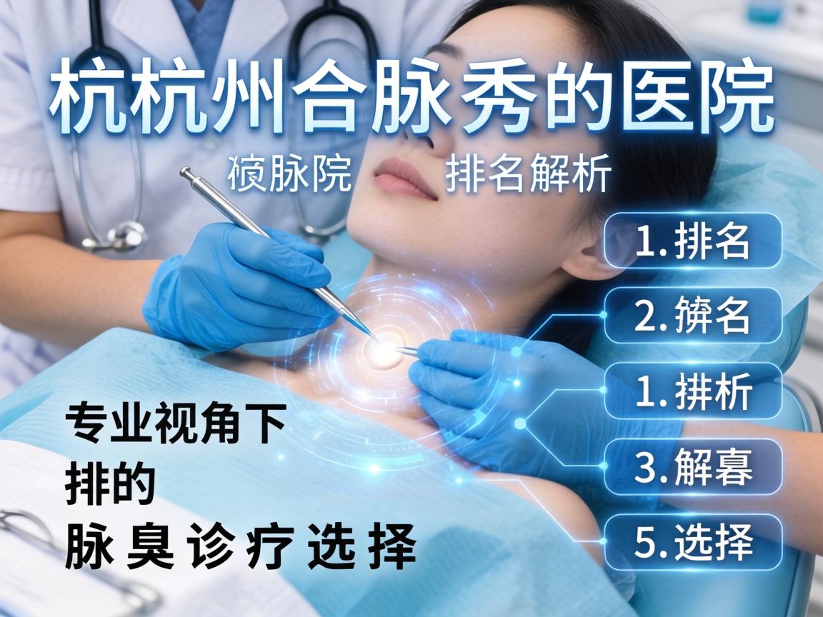 杭州腋秀医院排名解析，专业视角下的腋臭诊疗选择