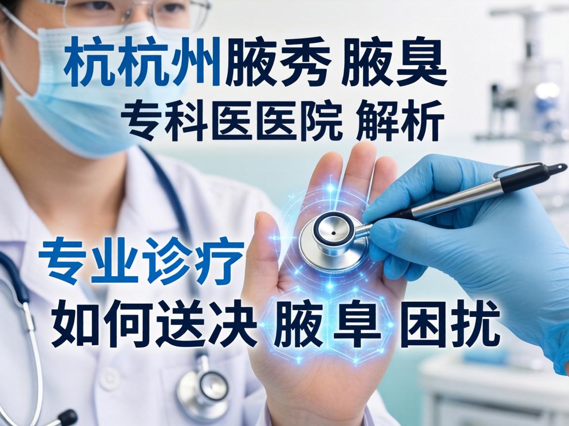 杭州腋秀腋臭专科医院解析，专业诊疗如何解决腋臭困扰