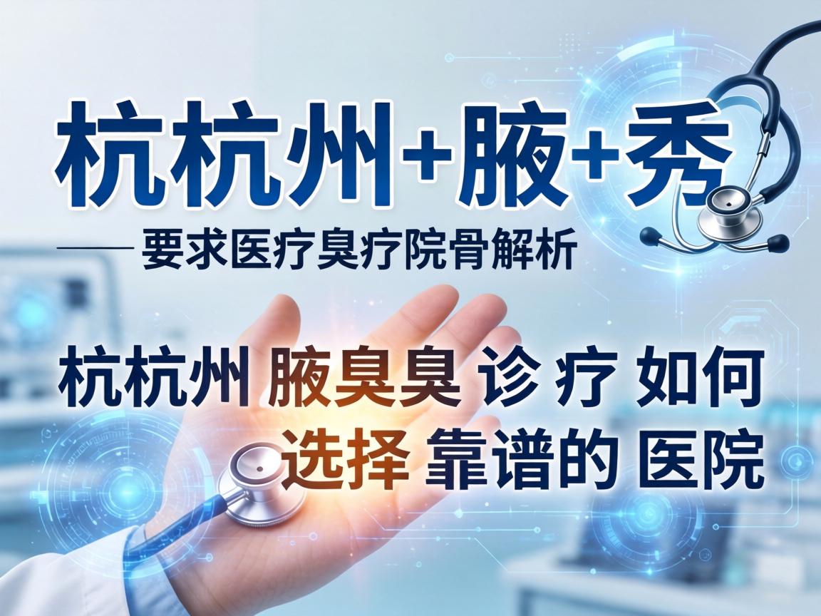 杭州腋秀解析，杭州腋臭诊疗如何选择靠谱的医院