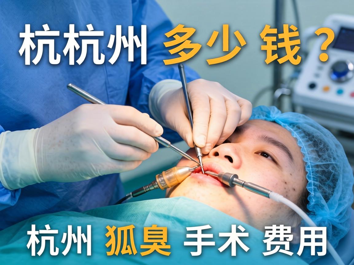 杭州狐臭手术多少钱？详解杭州狐臭手术费用