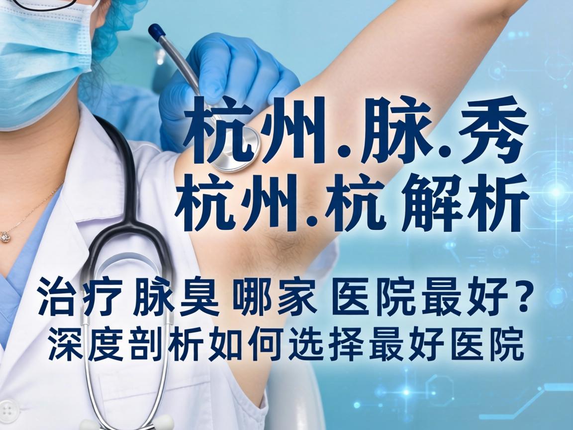 杭州腋秀解析，杭州治疗腋臭哪家医院最好？深度剖析如何选择最好医院