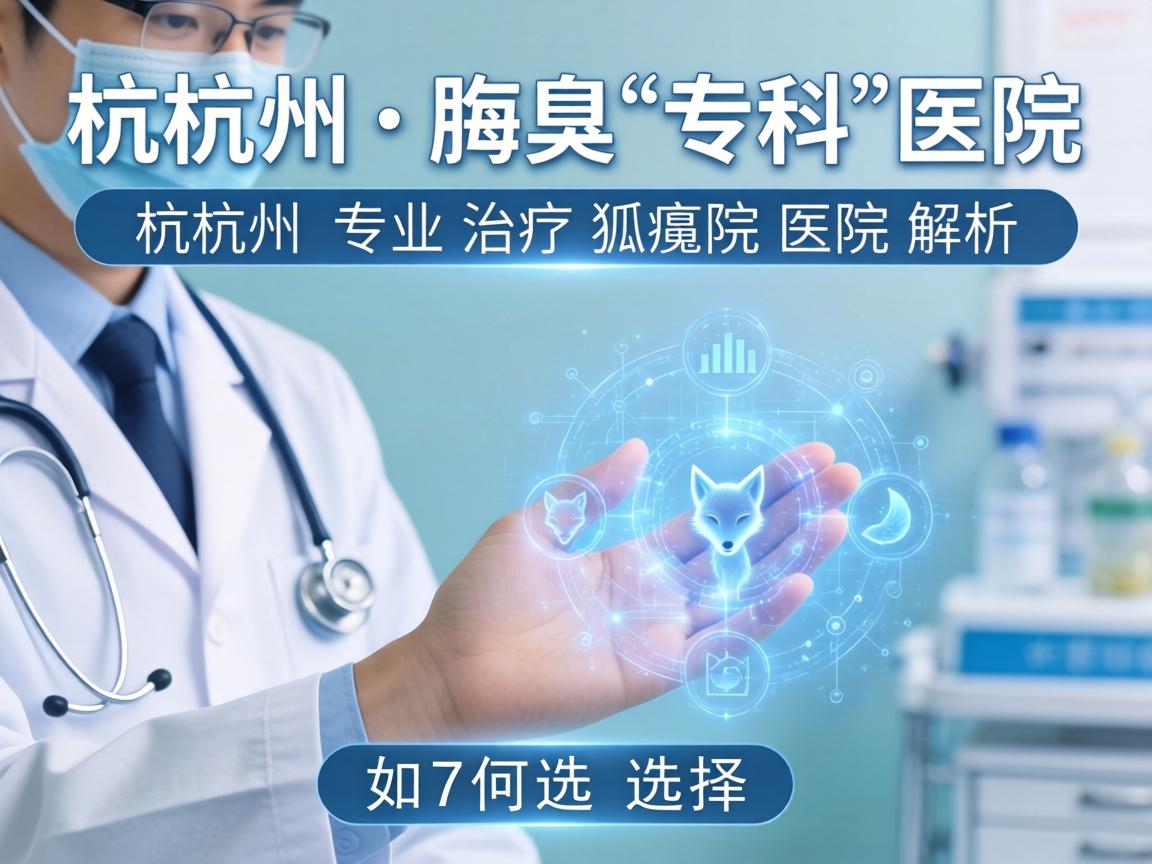 杭州腋臭专科医院解析，杭州专业治疗狐臭的医院如何选择