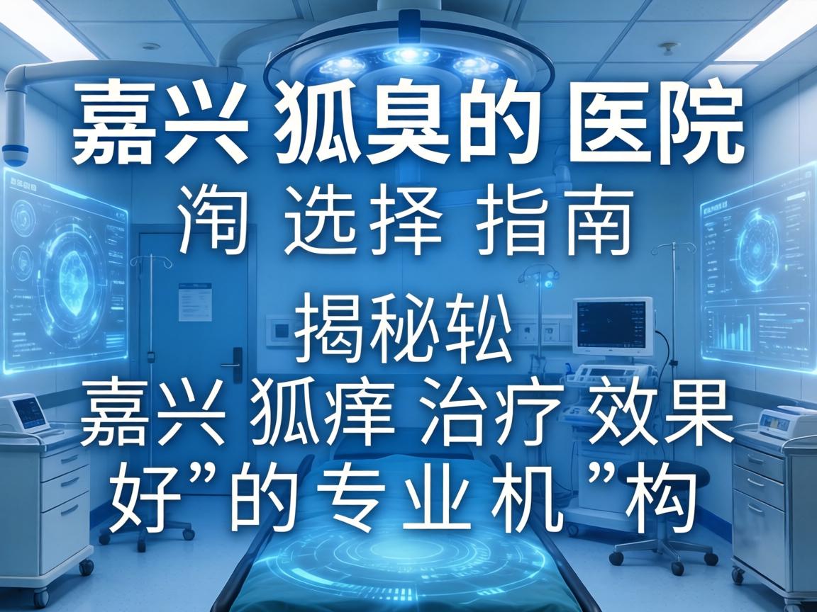嘉兴狐臭医院选择指南，揭秘嘉兴狐臭治疗效果好的专业机构