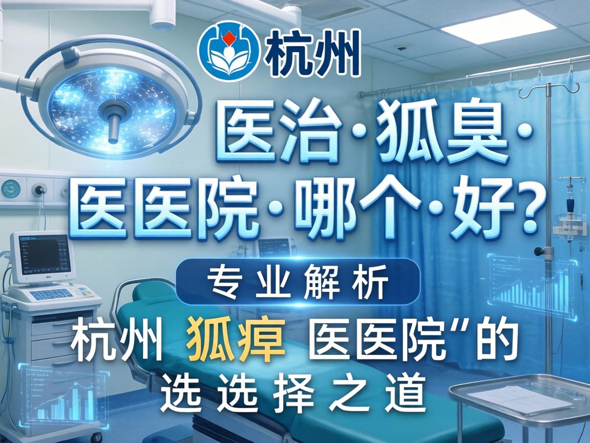 杭州治狐臭医院哪个好？专业解析杭州狐臭医院的选择之道