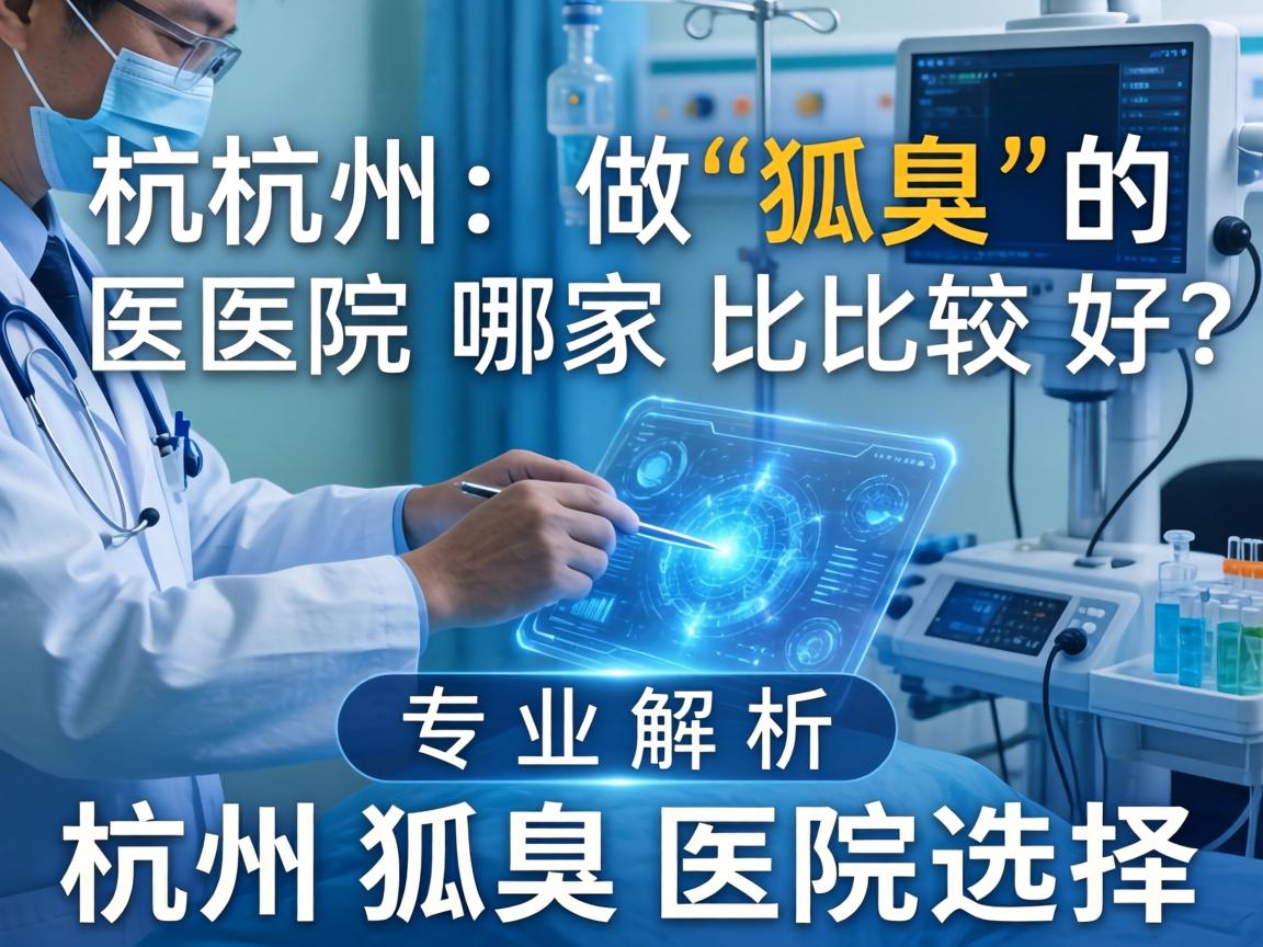 杭州做狐臭的医院哪家比较好？专业解析杭州狐臭医院选择