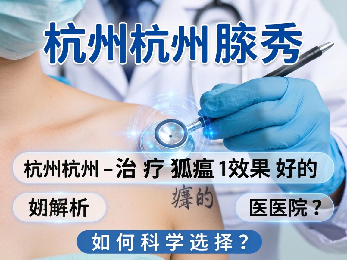 杭州腋秀解析，杭州治疗狐臭效果好的医院，如何科学选择？