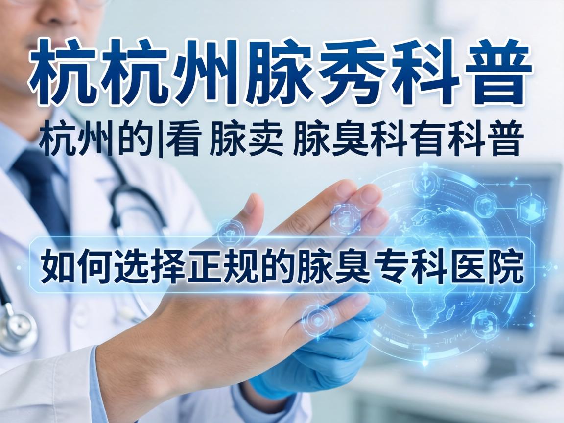 杭州腋秀科普，杭州看腋臭，如何选择正规的腋臭专科医院