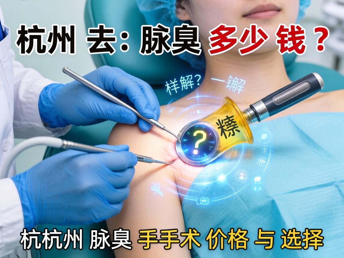 杭州去腋臭多少钱？详解杭州腋臭手术价格与选择