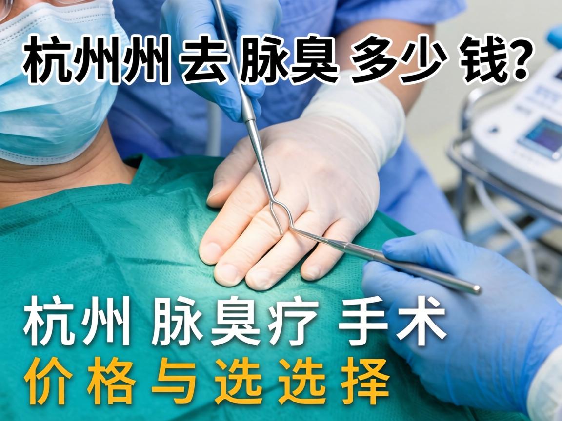 杭州去腋臭多少钱？详解杭州腋臭手术价格与选择