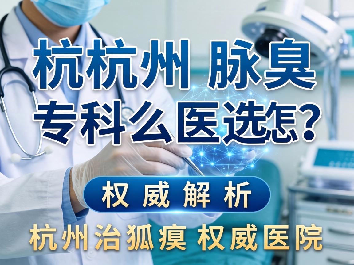 杭州腋臭专科医院怎么选？权威解析杭州治狐臭权威医院