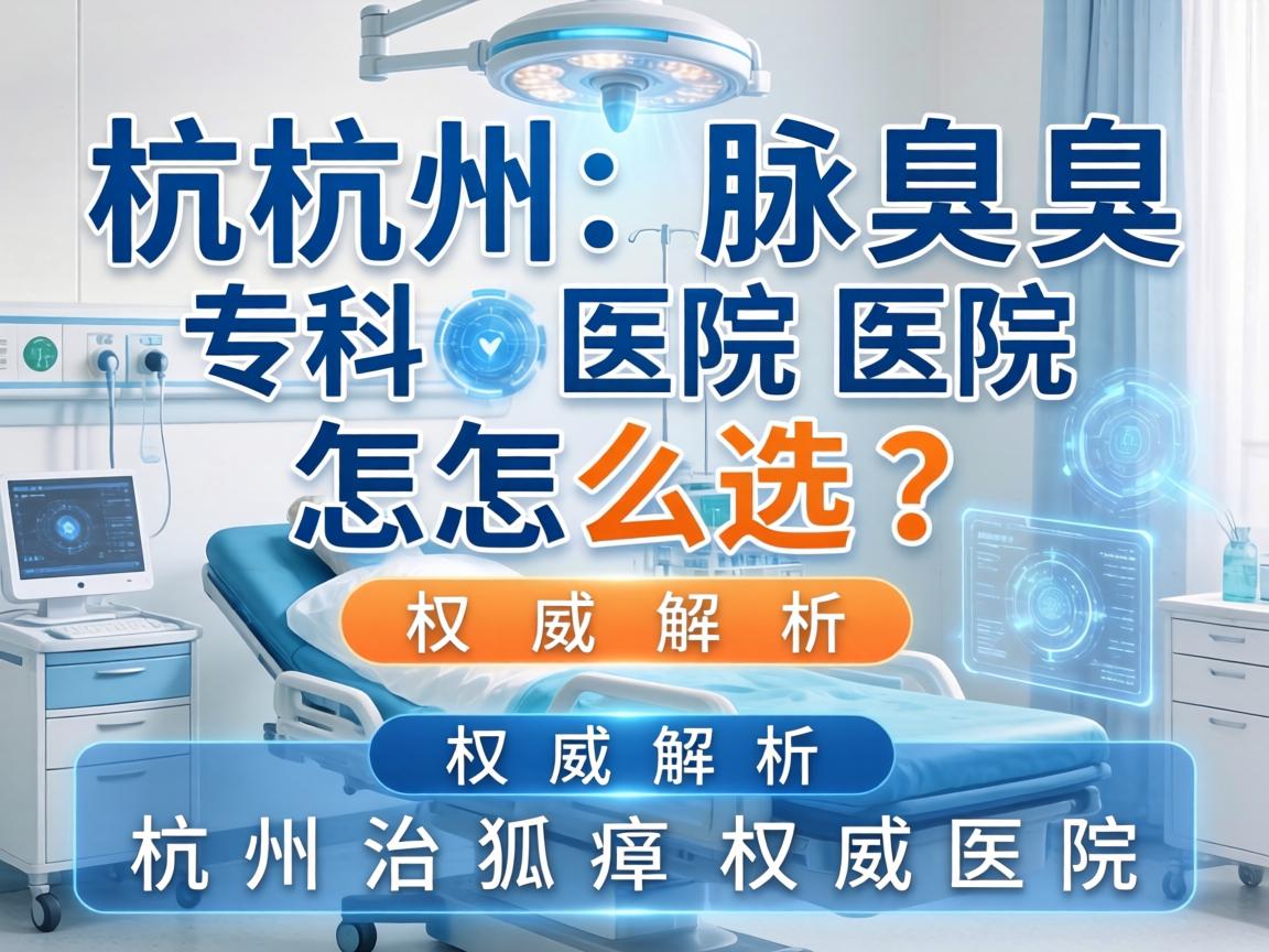 杭州腋臭专科医院怎么选？权威解析杭州治狐臭权威医院