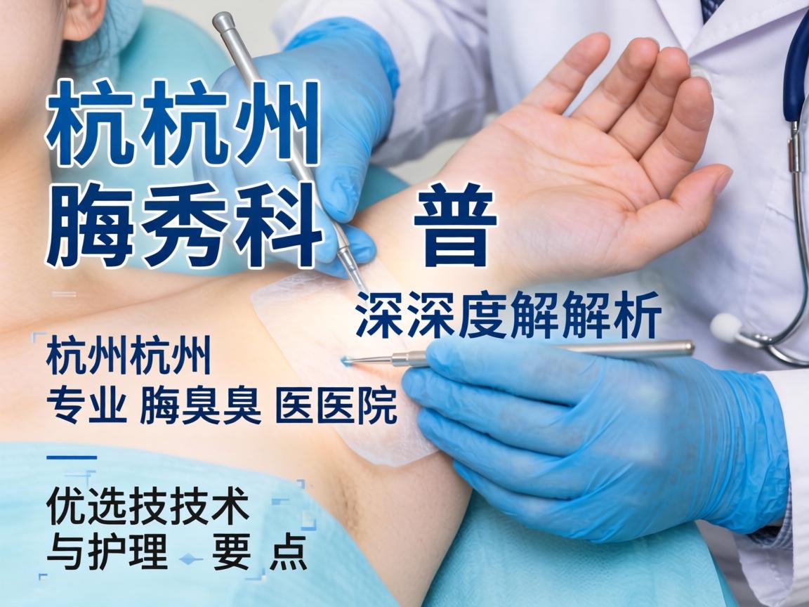 杭州腋秀科普，深度解析杭州专业腋臭医院的优选技术与护理要点