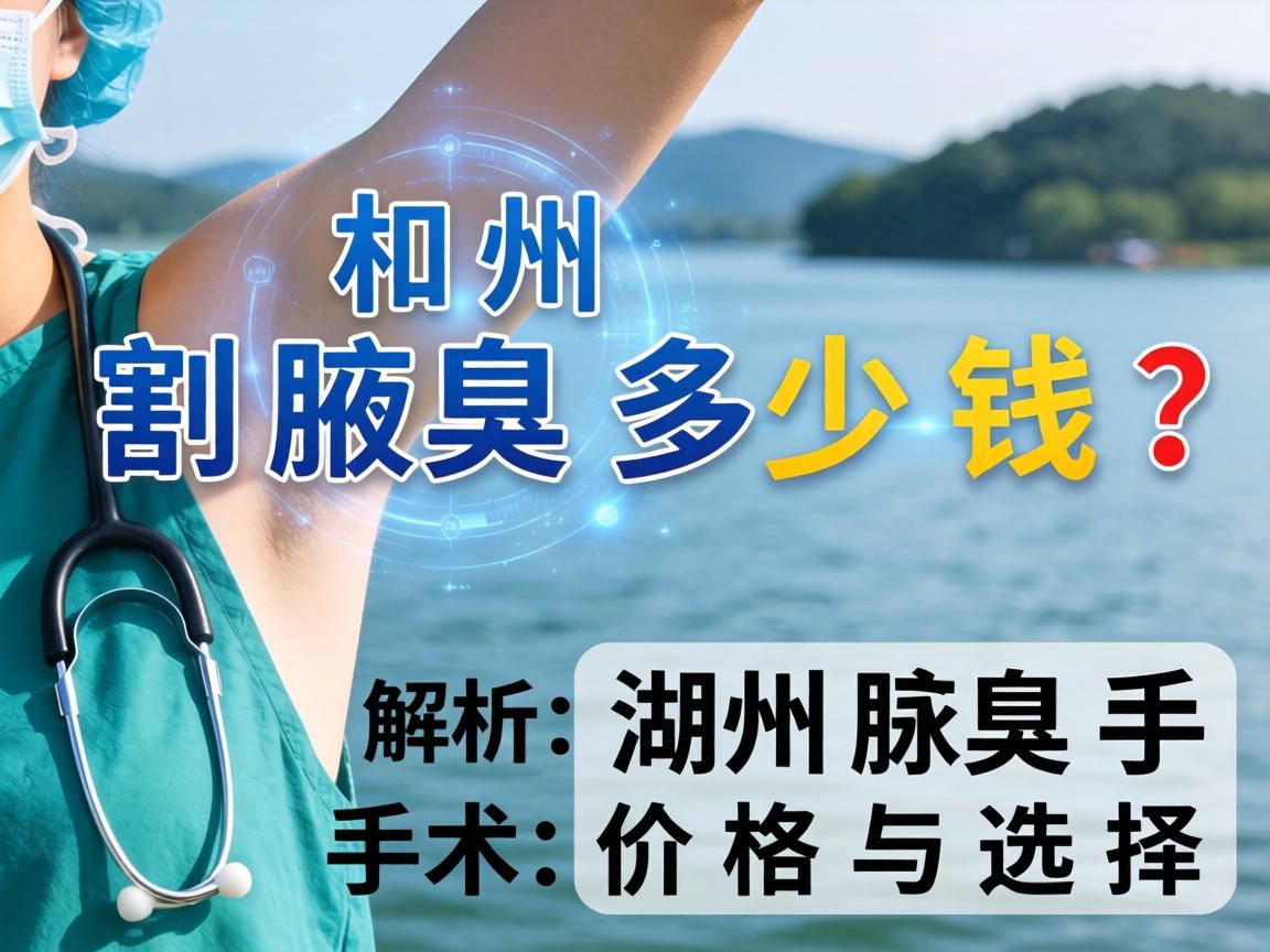 湖州割腋臭多少钱？解析湖州腋臭手术价格与选择