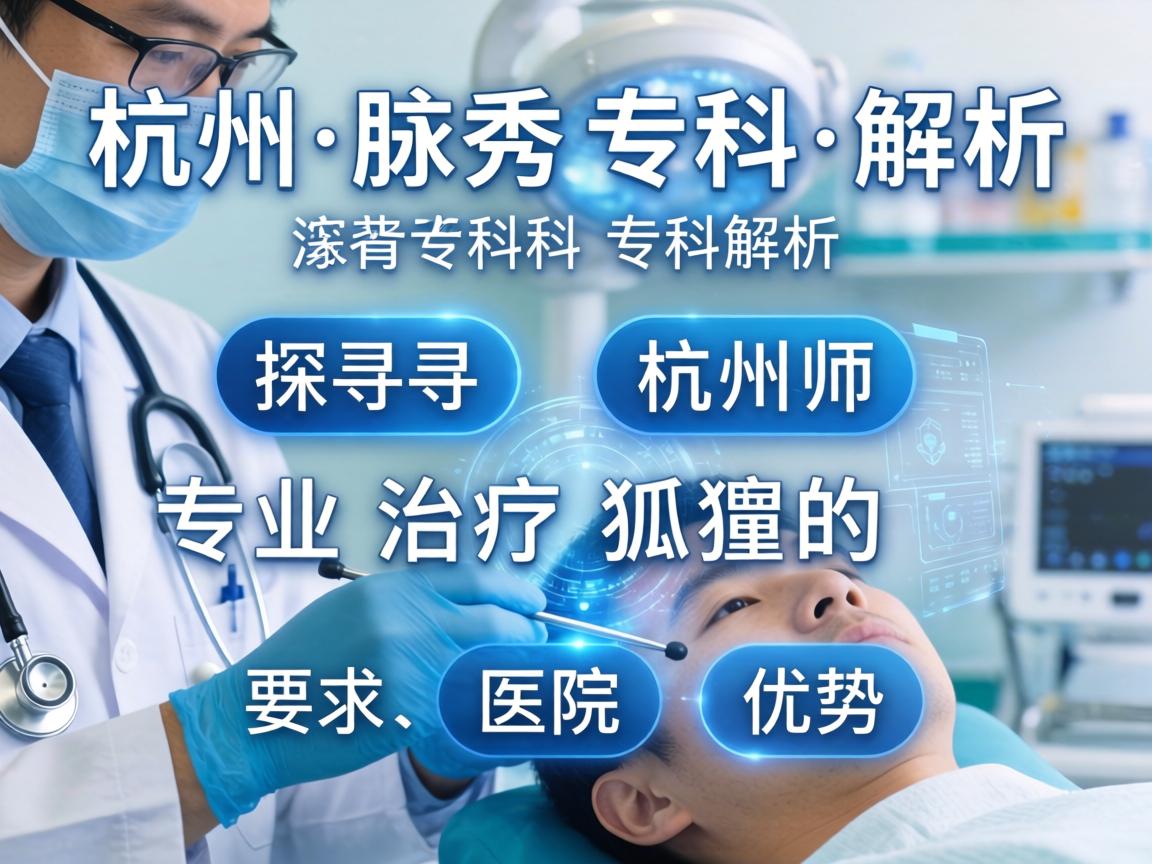 杭州腋秀专科解析，探寻杭州专业治疗狐臭的医院优势