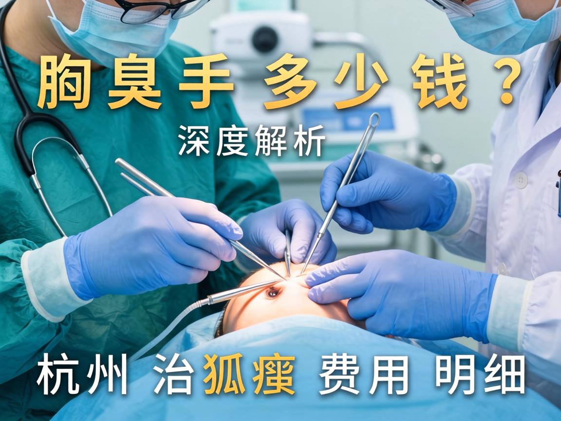 杭州腋臭手术多少钱？深度解析杭州治狐臭费用明细