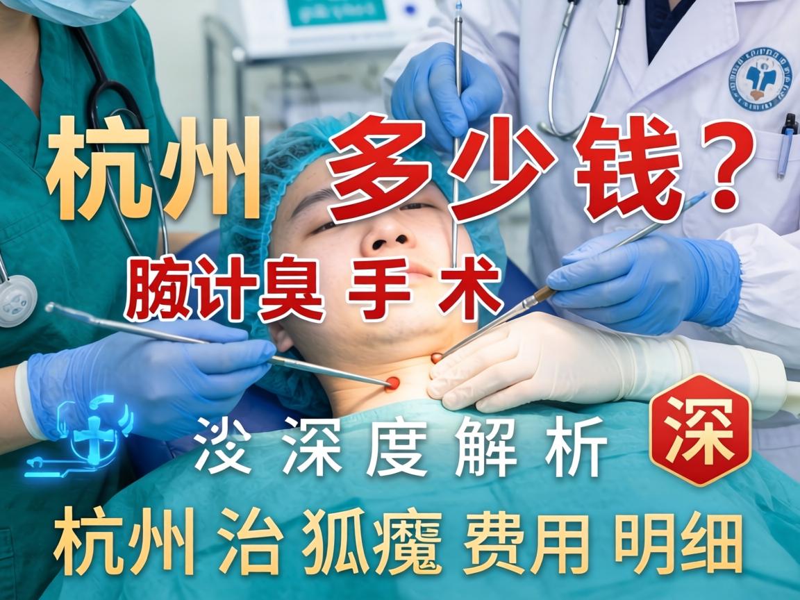 杭州腋臭手术多少钱？深度解析杭州治狐臭费用明细