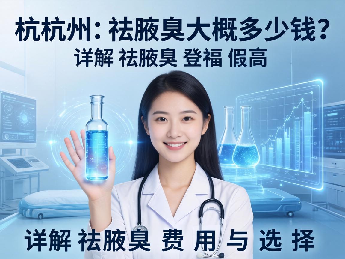 杭州祛腋臭大概多少钱？详解祛腋臭费用与选择