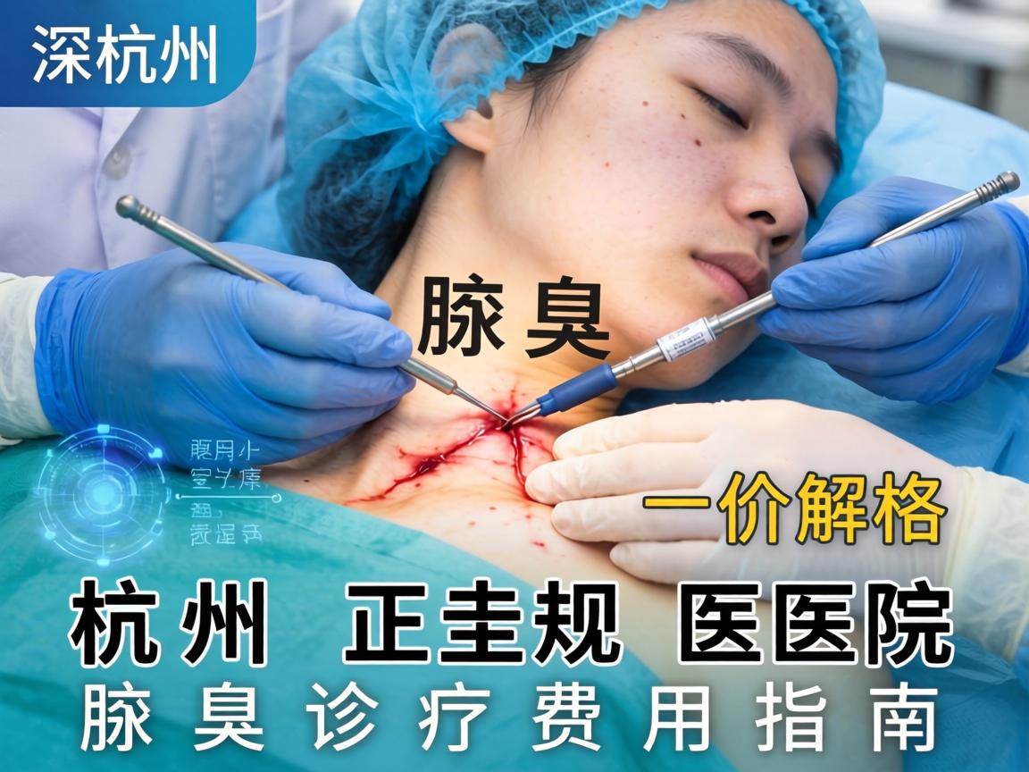 深度解析杭州腋臭手术价格 杭州正规医院腋臭诊疗费用指南