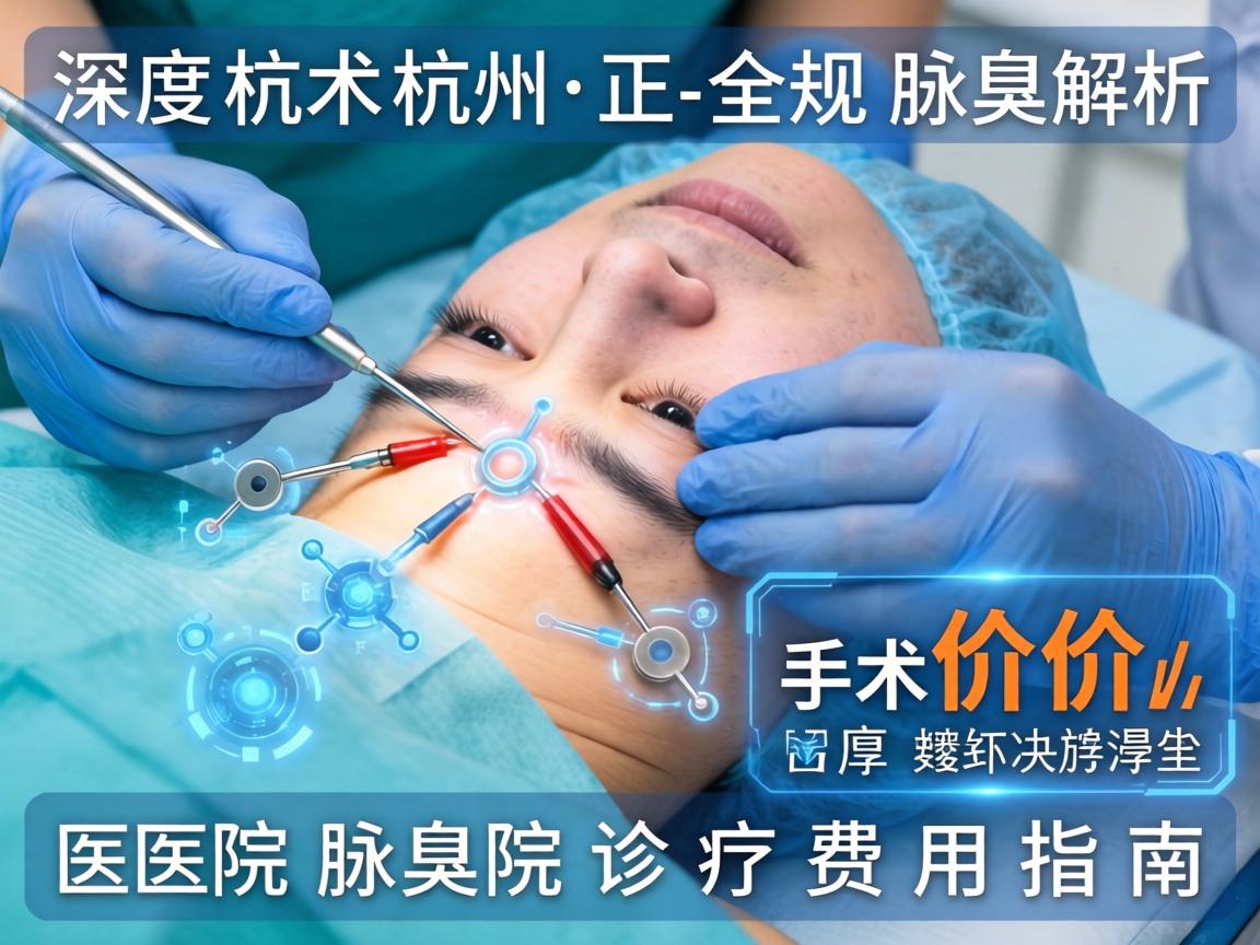 深度解析杭州腋臭手术价格 杭州正规医院腋臭诊疗费用指南