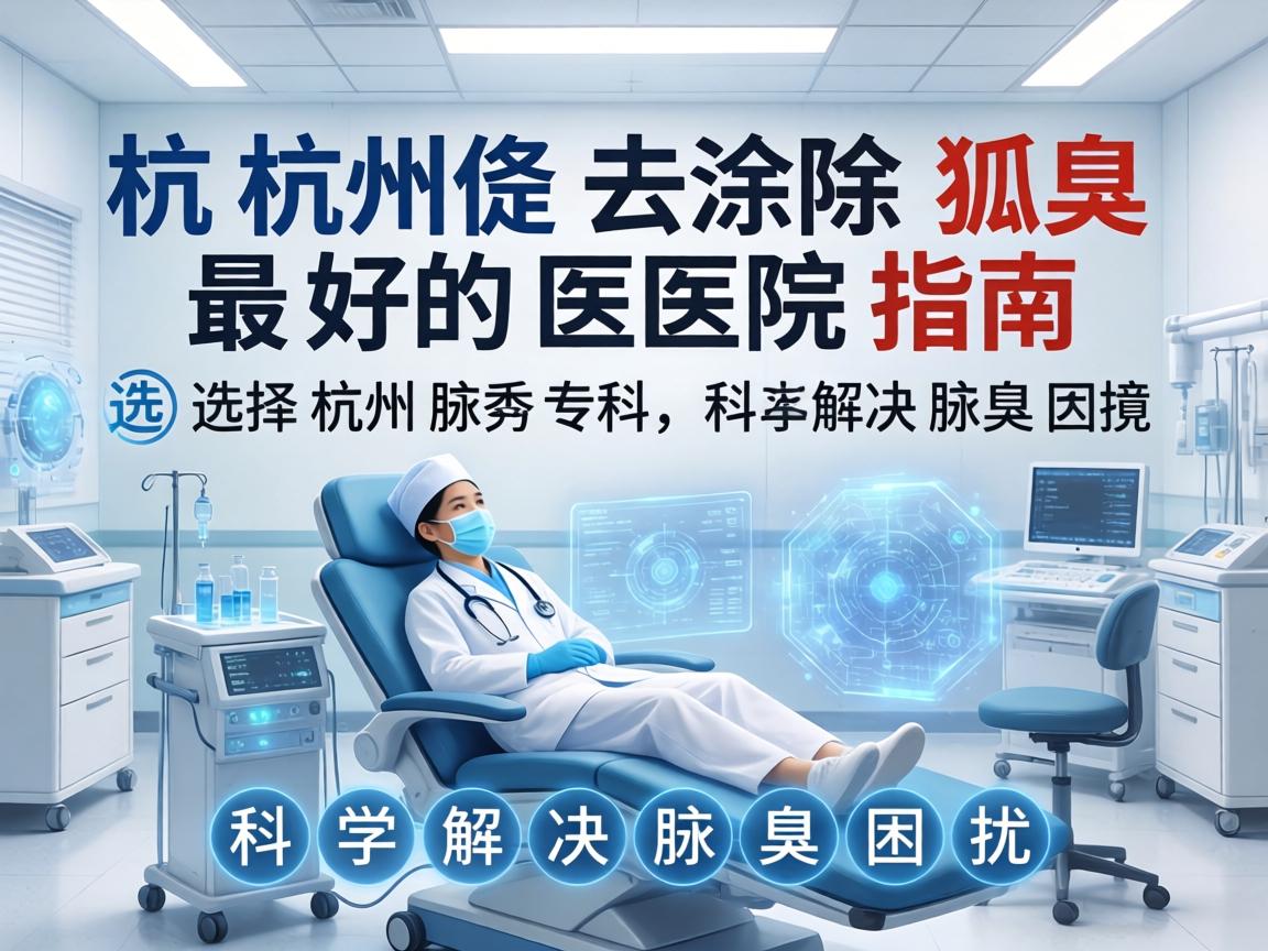 杭州去除狐臭最好的医院指南，选择杭州腋秀专科，科学解决腋臭困扰