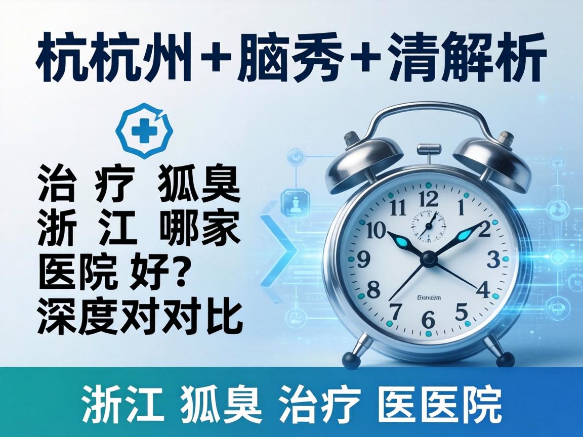 杭州腋秀解析，治疗狐臭浙江哪家医院好？深度对比浙江狐臭治疗医院