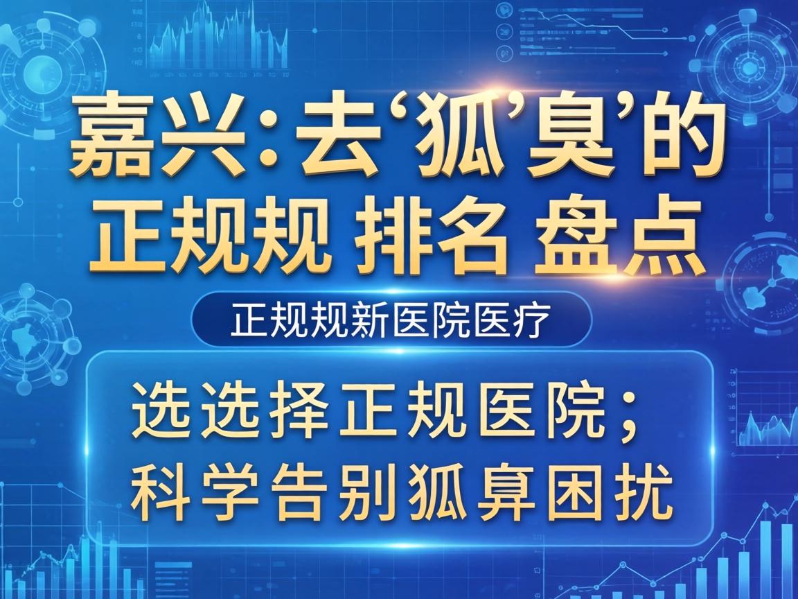 嘉兴去狐臭的正规医院排名盘点，选择正规医院，科学告别狐臭困扰