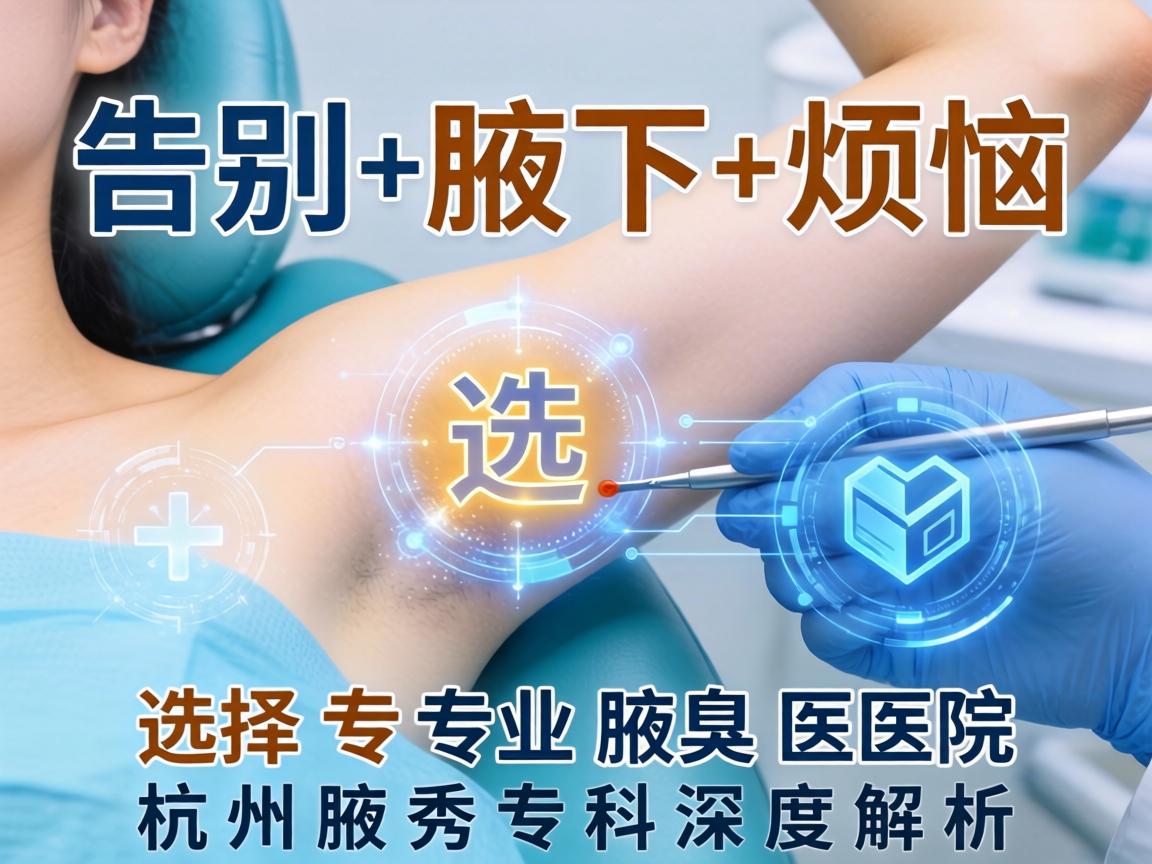 告别腋下烦恼，选择专业腋臭医院，杭州腋秀专科深度解析